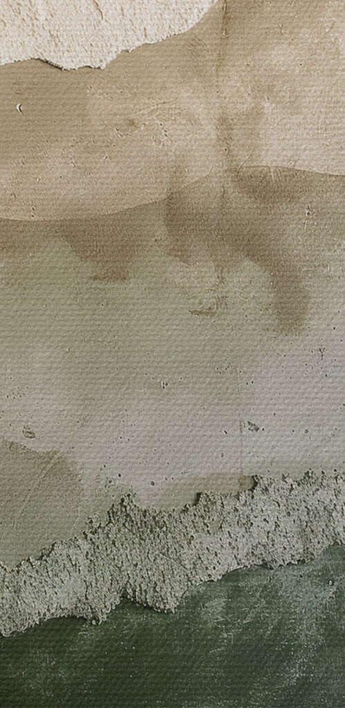 Wall with a few layers of cement
