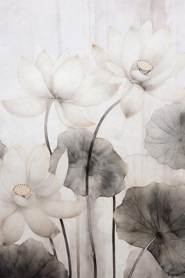 Delicate lilies on a soft background Delicate lilies on a soft background