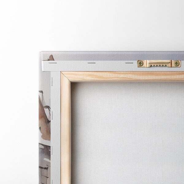 Watercolor of a building with a clock tower Watercolor of a building with a clock tower