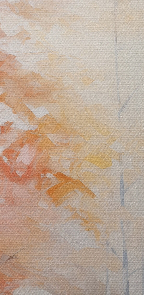 Painting of trees in a forest