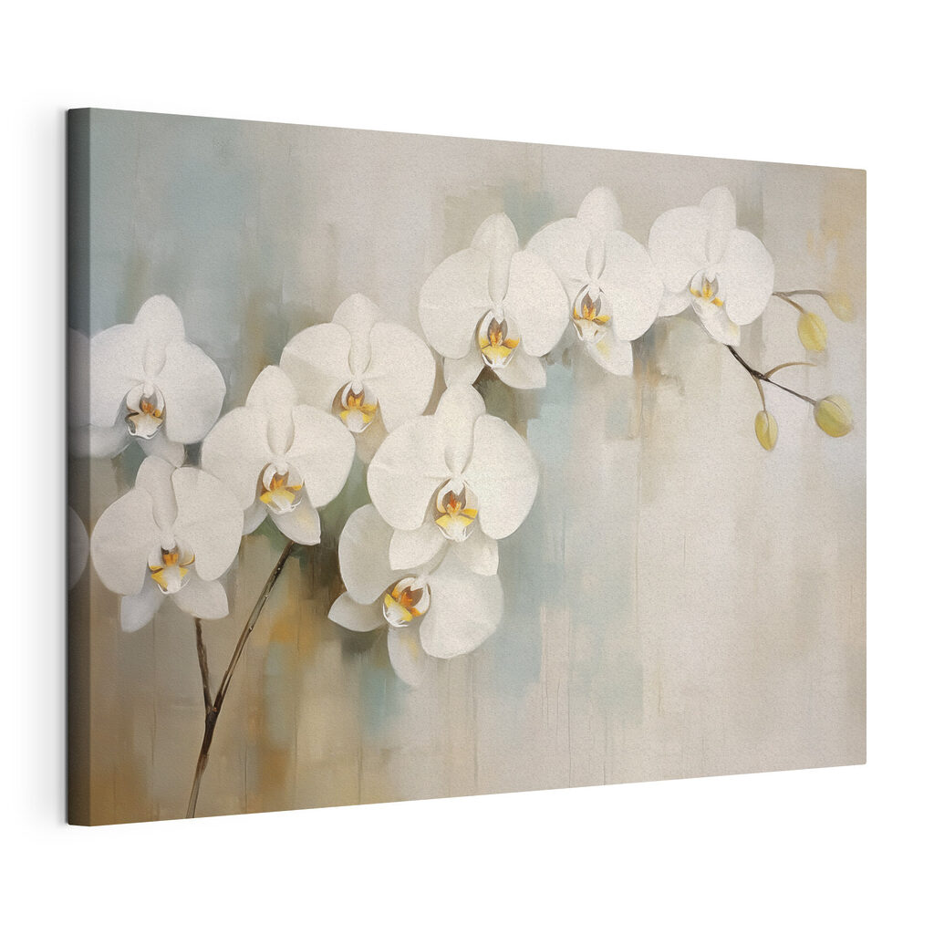 Painting of white flowers Painting of white flowers