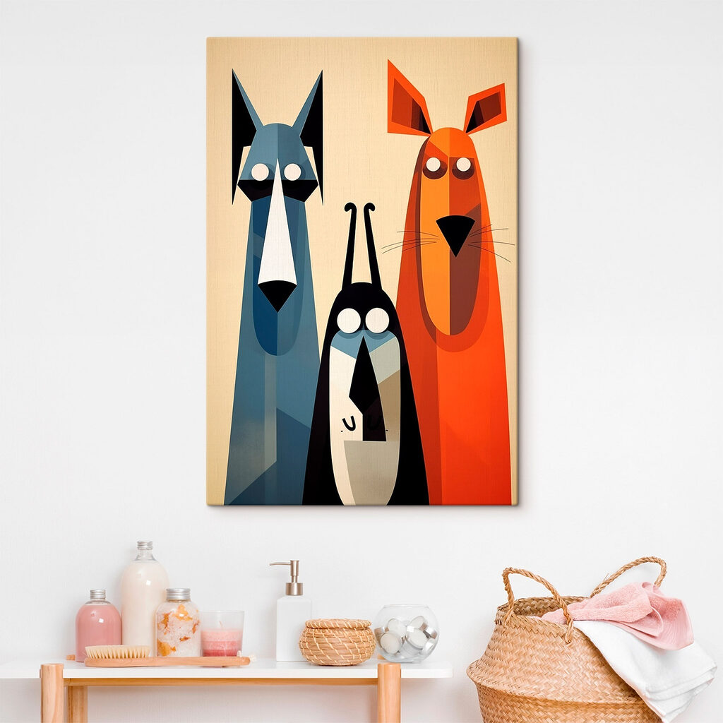 Group of cartoon animals