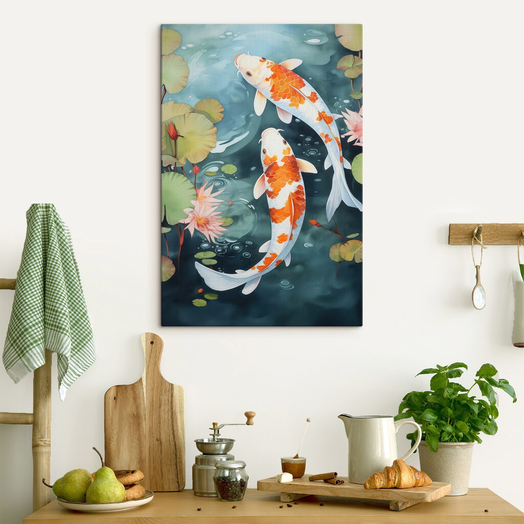 Two fish swimming in water Two fish swimming in water