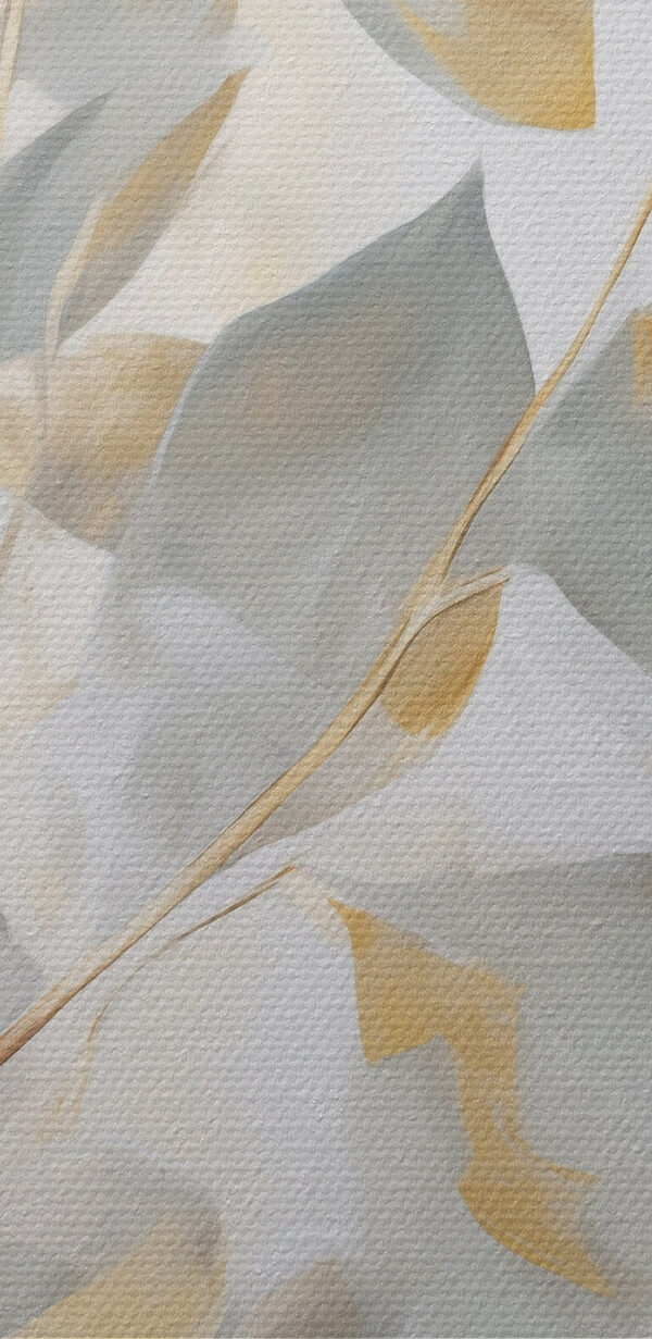 Painting of a branch with leaves Painting of a branch with leaves