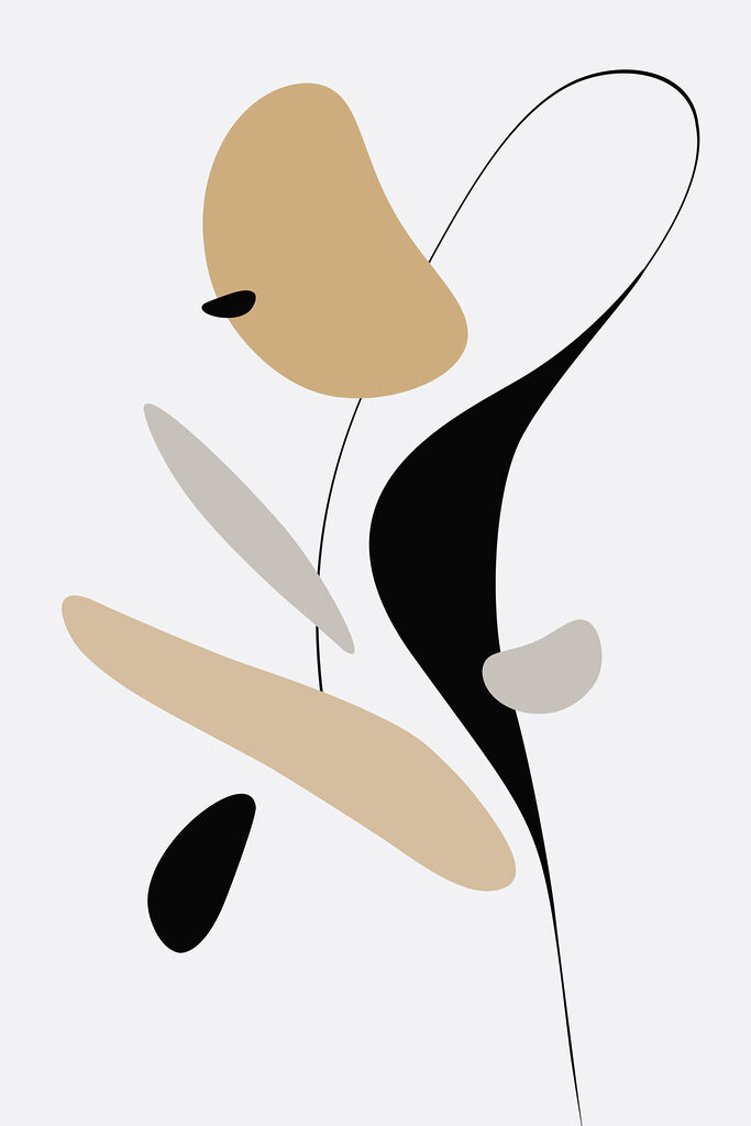 Abstract shapes in soft colors