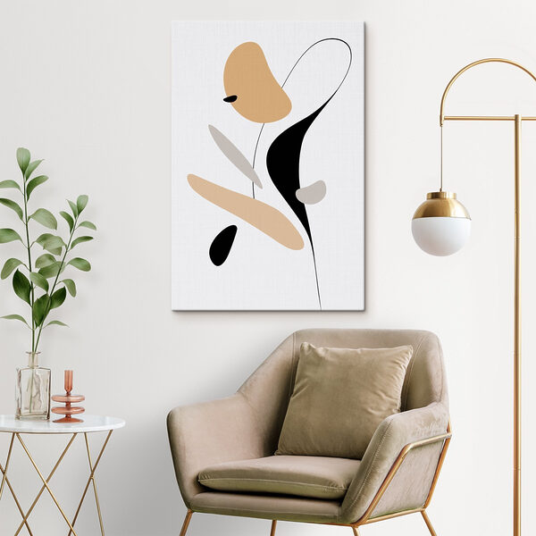 Abstract shapes in soft colors