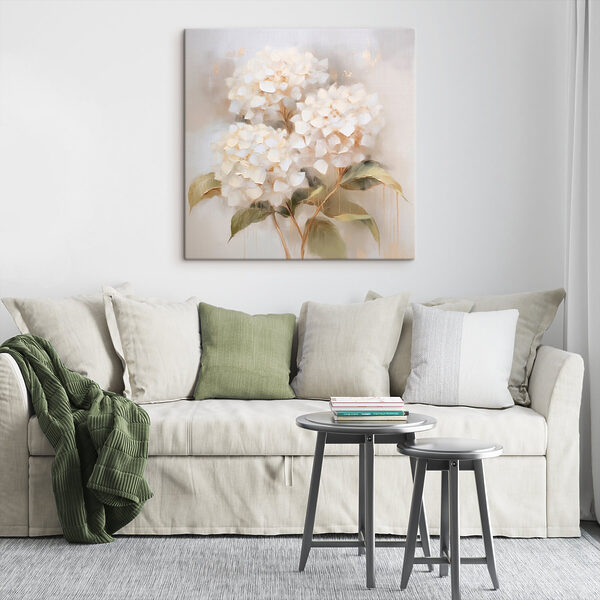 Painting of white flowers