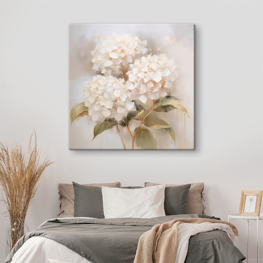 Painting of white flowers