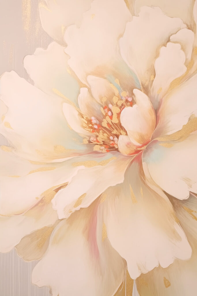 Painting of a flower Painting of a flower