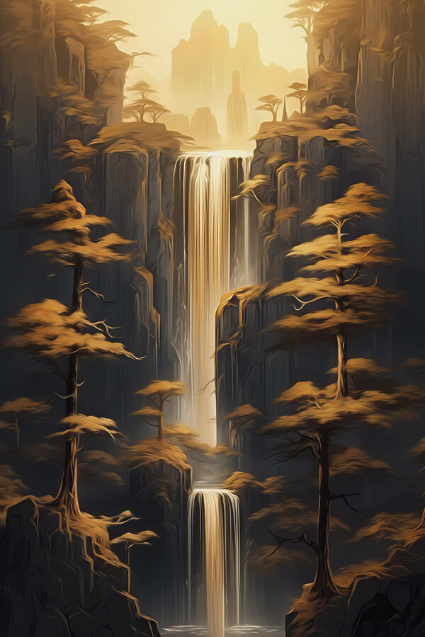 Waterfall in a forest