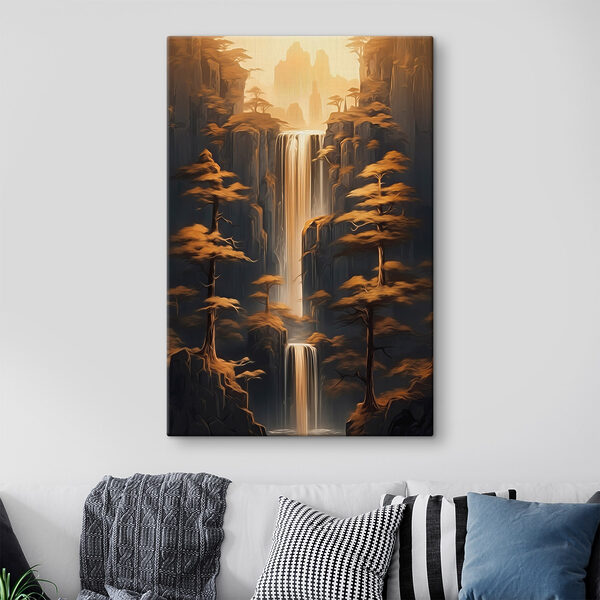 Waterfall in a forest