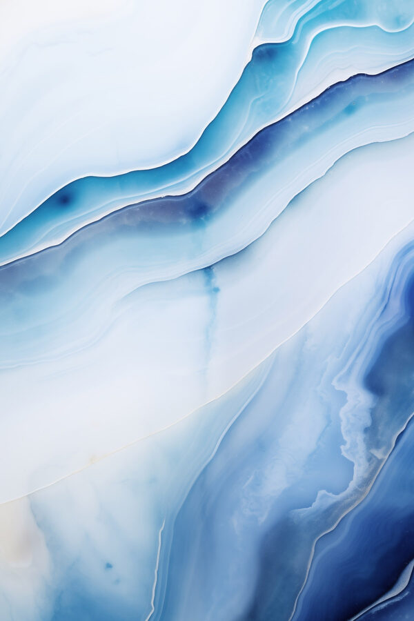 Flowing waves in calm blue tones Flowing waves in calm blue tones