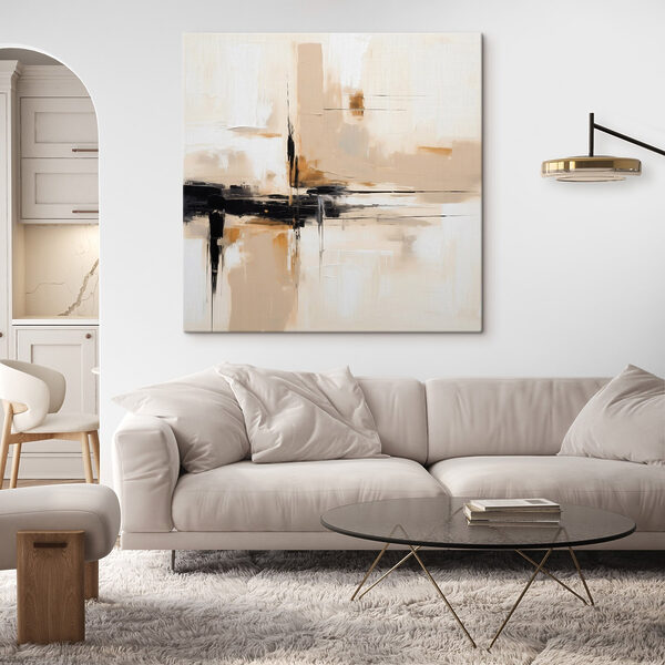 Painting of a black and white painting Painting of a black and white painting