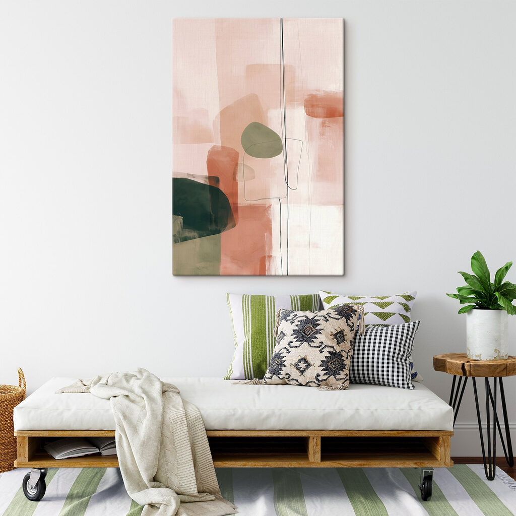 Painting of different shapes and colors Painting of different shapes and colors