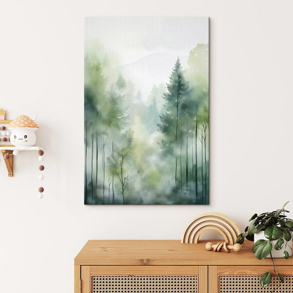 Painting of a forest Painting of a forest