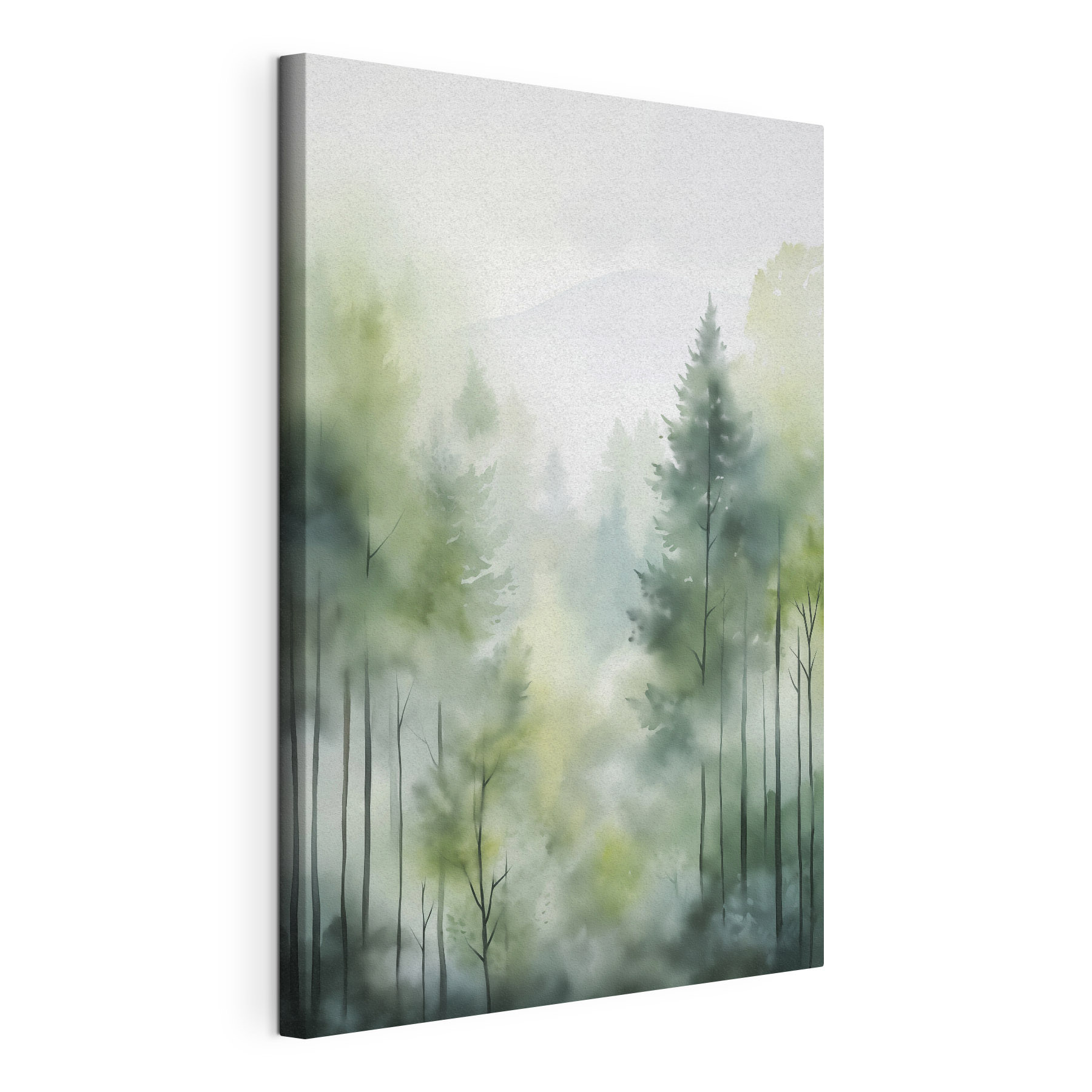 Painting of a forest Painting of a forest