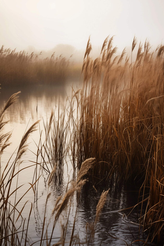 Reeds in the water