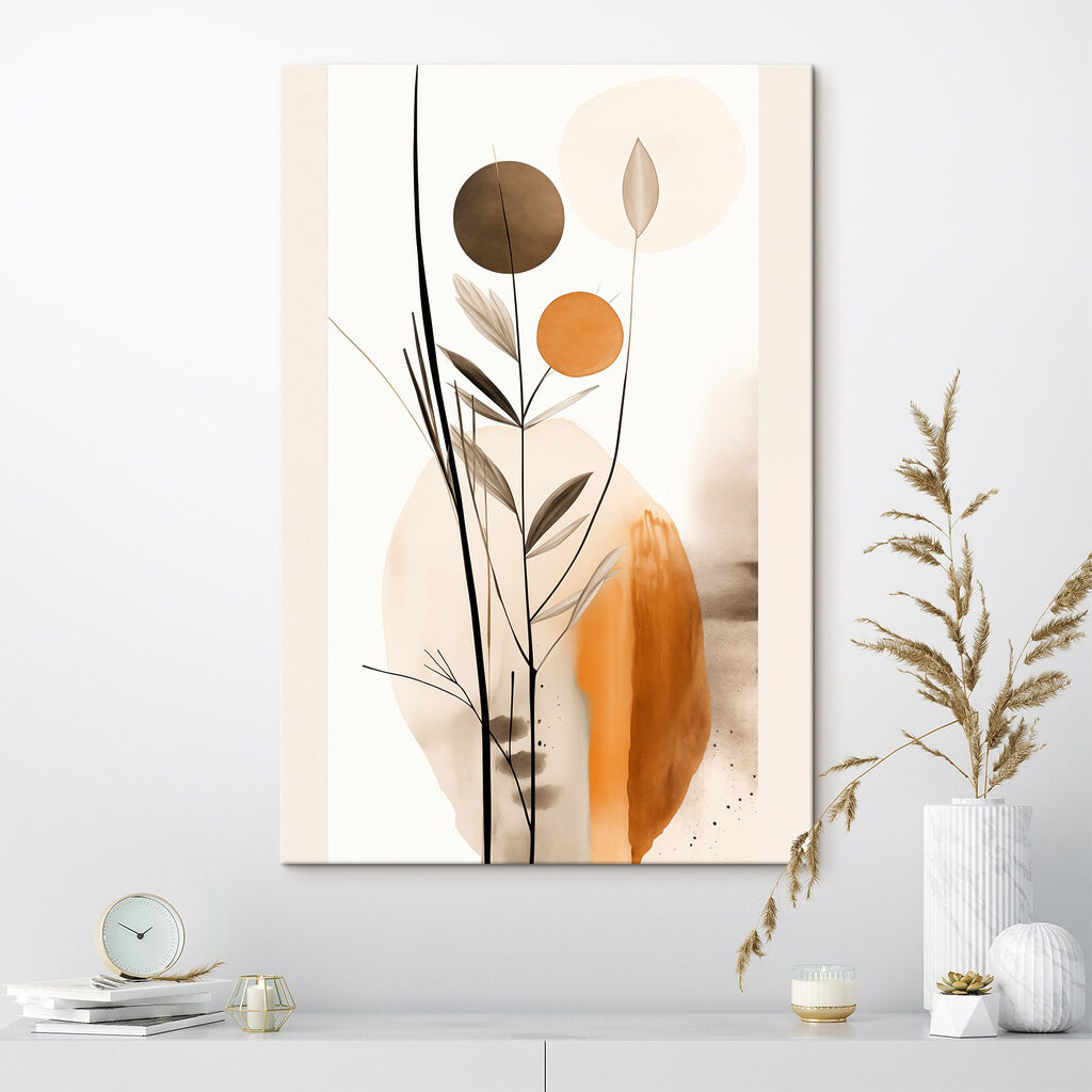 Plant with circles and leaves Plant with circles and leaves