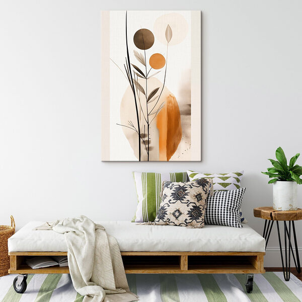 Plant with circles and leaves Plant with circles and leaves