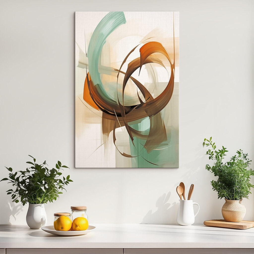 Painting of a swirly circle Painting of a swirly circle