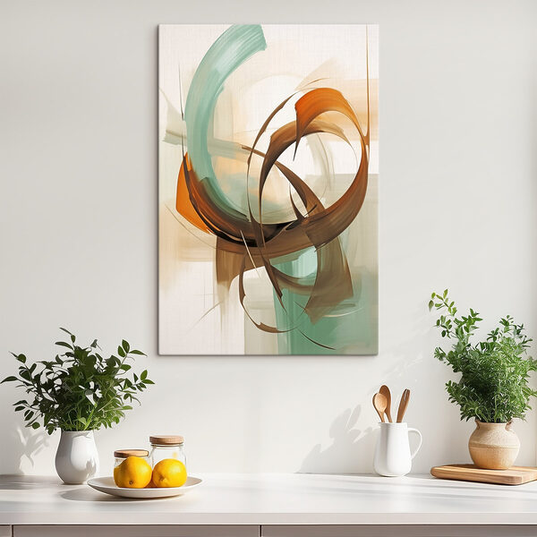 Painting of a swirly circle Painting of a swirly circle