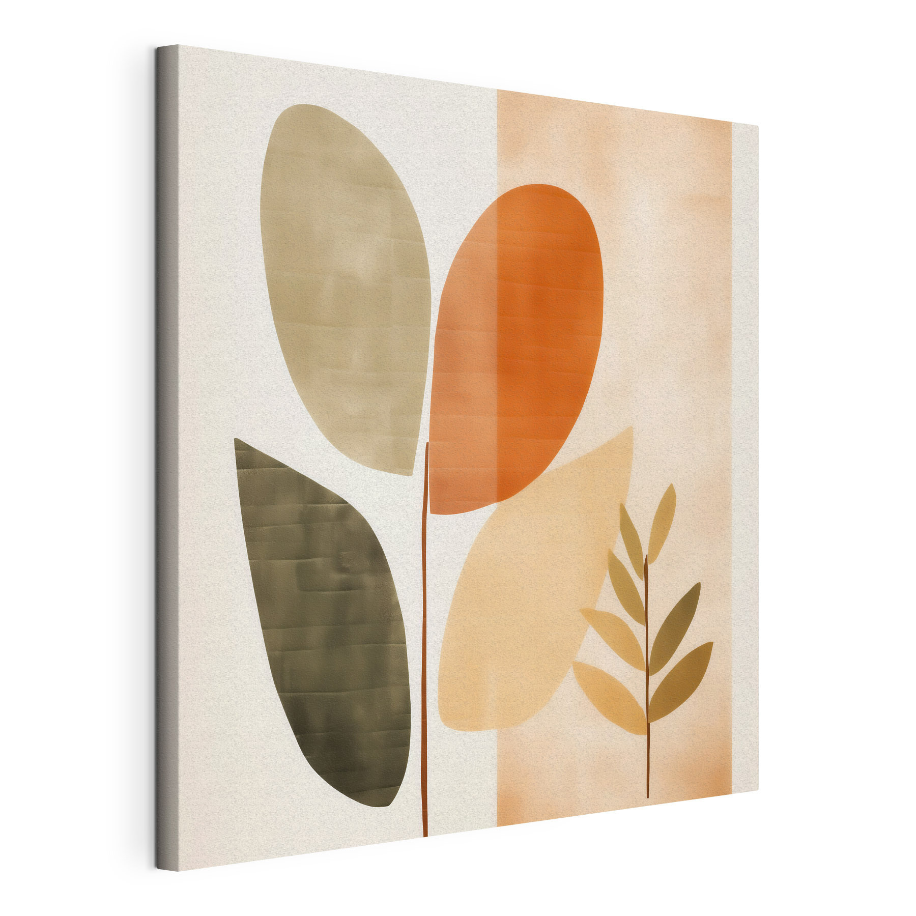 Painting of leaves and a plant Painting of leaves and a plant