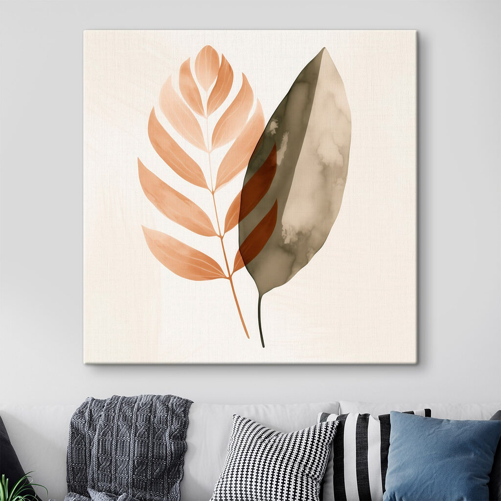 Elegant leaves on a soft background Elegant leaves on a soft background