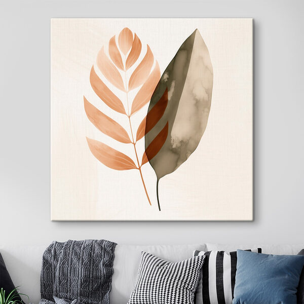 Elegant leaves on a soft background Elegant leaves on a soft background