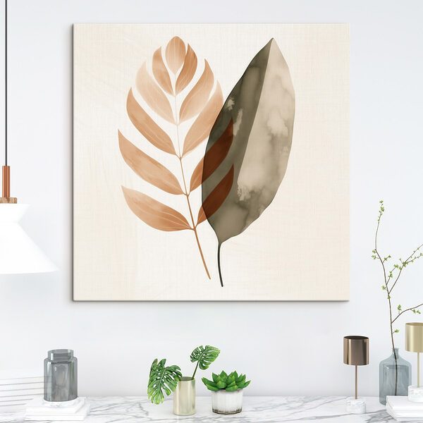 Elegant leaves on a soft background Elegant leaves on a soft background