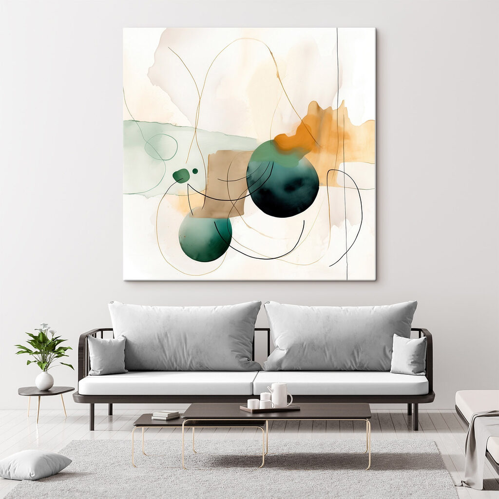 Painting of circles and lines Painting of circles and lines