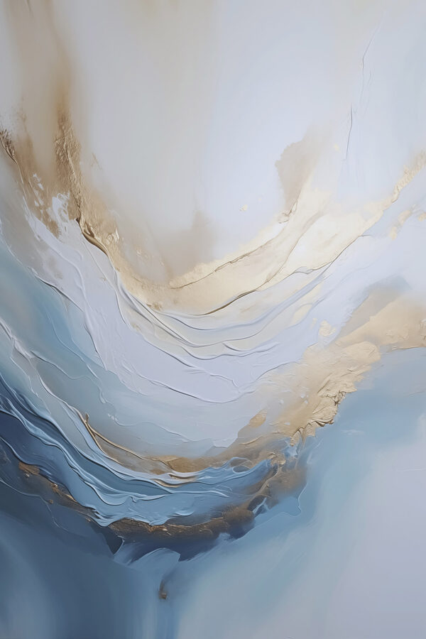 Serene waves in calming colors
