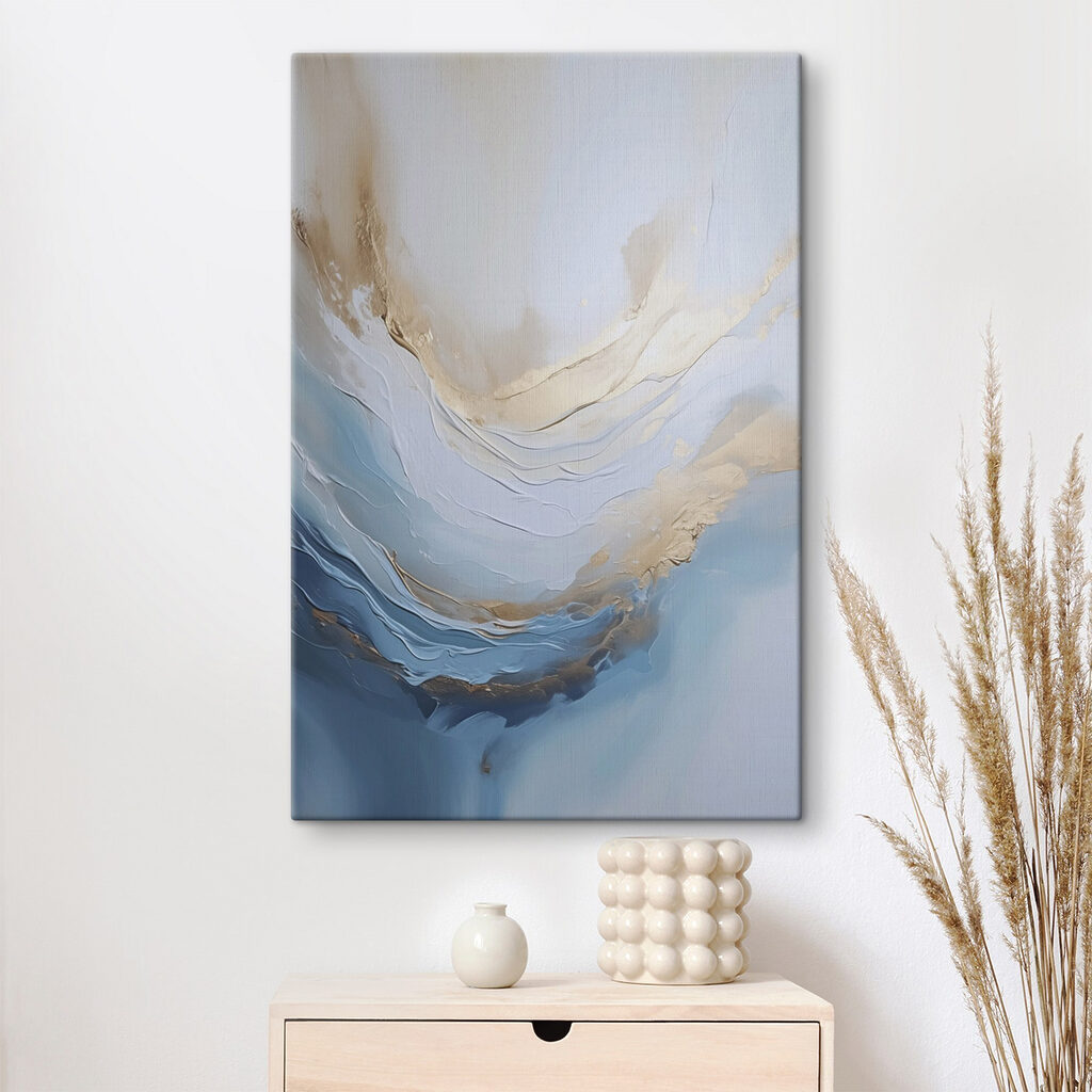 Serene waves in calming colors