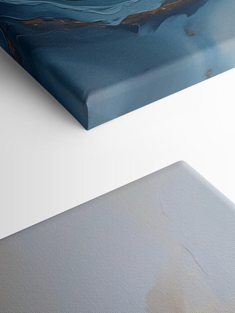 Serene waves in calming colors