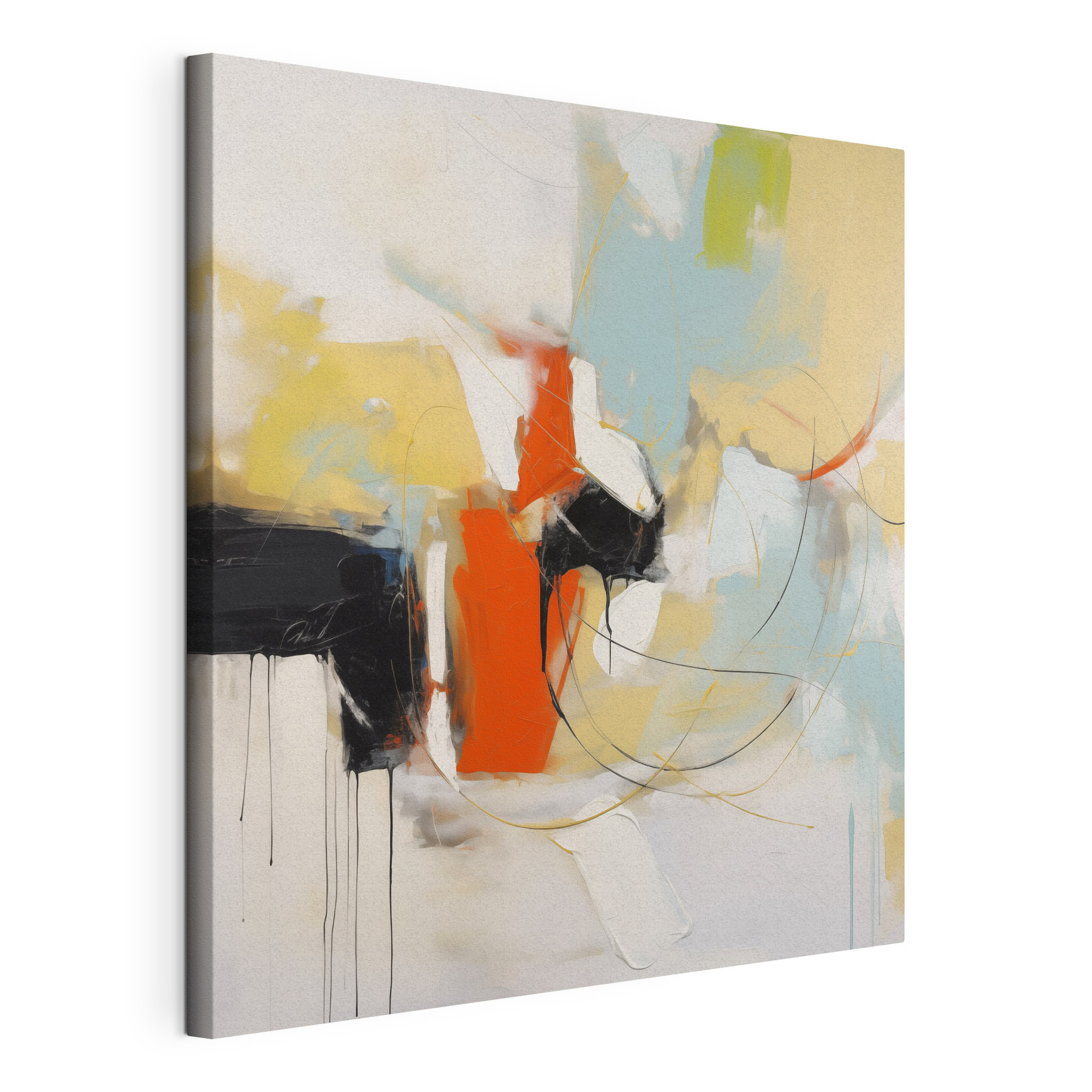 Painting of a colorful abstract art