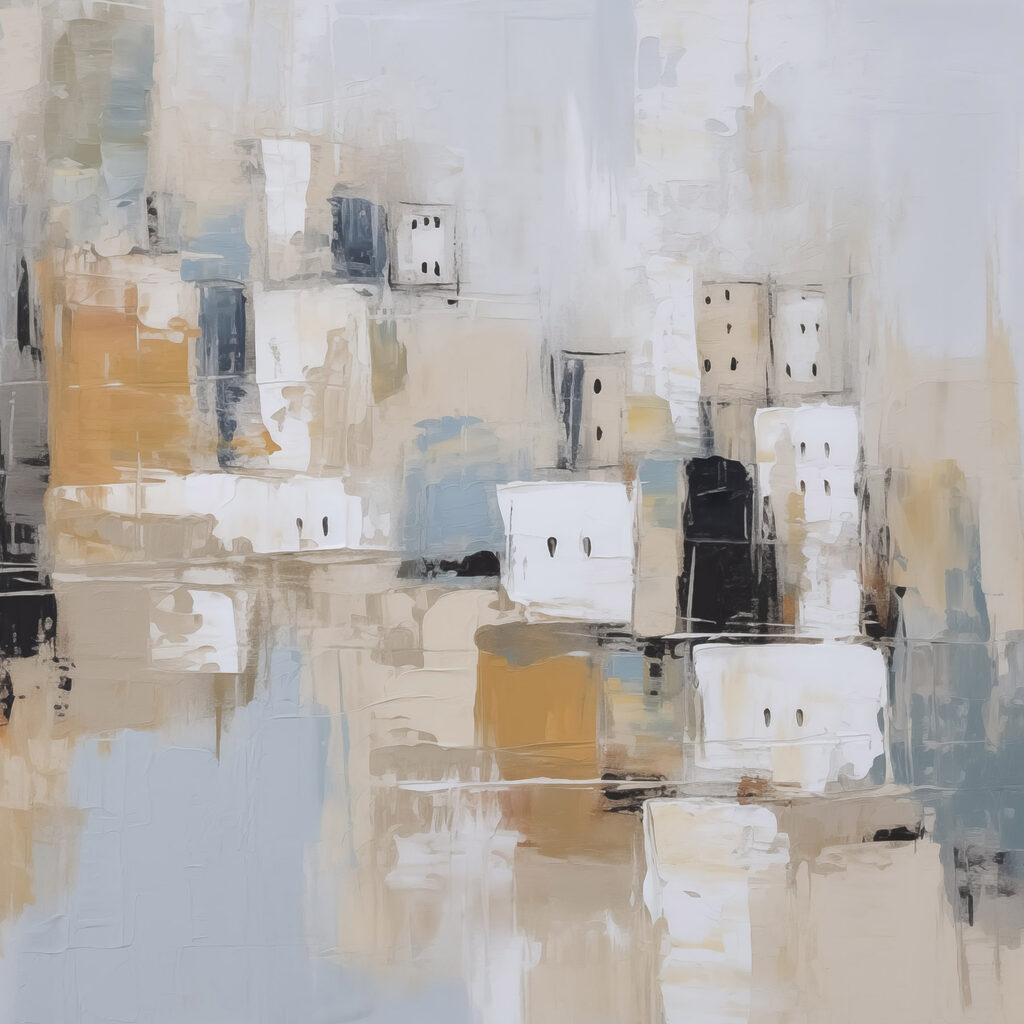 Painting of a city