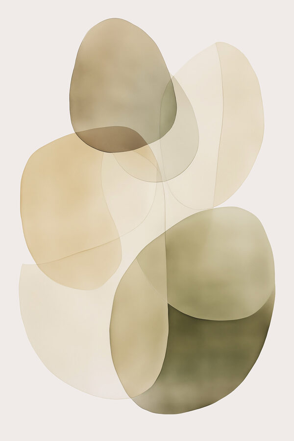 Soft curves in gentle earth tones Soft curves in gentle earth tones