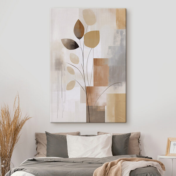 Painting of a plant with leaves