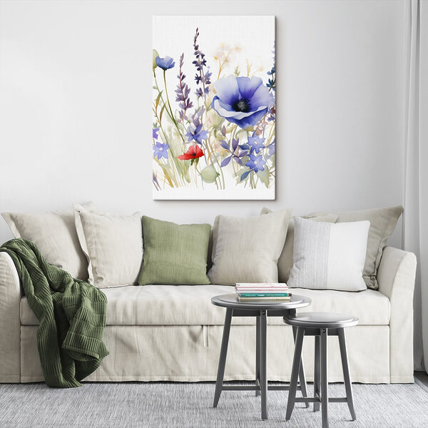 Watercolor painting of flowers