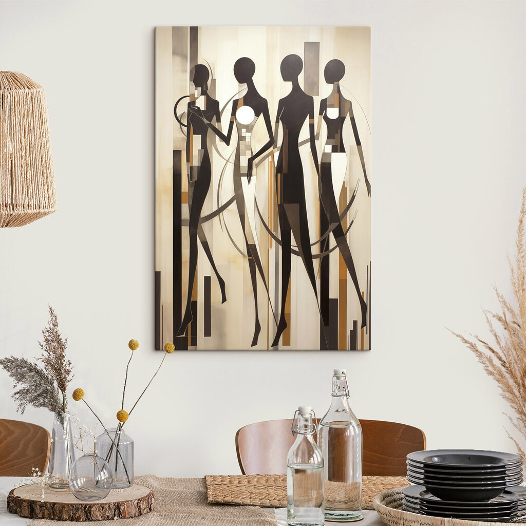 Group of women in black and white