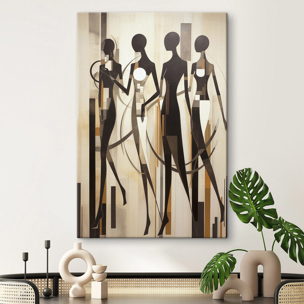 Group of women in black and white