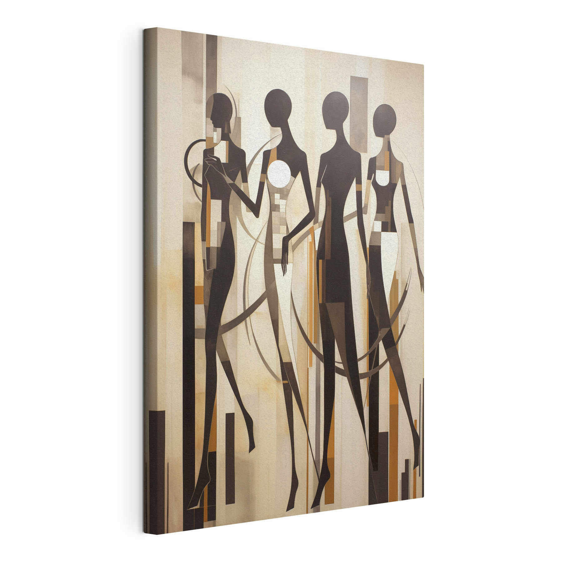 Group of women in black and white