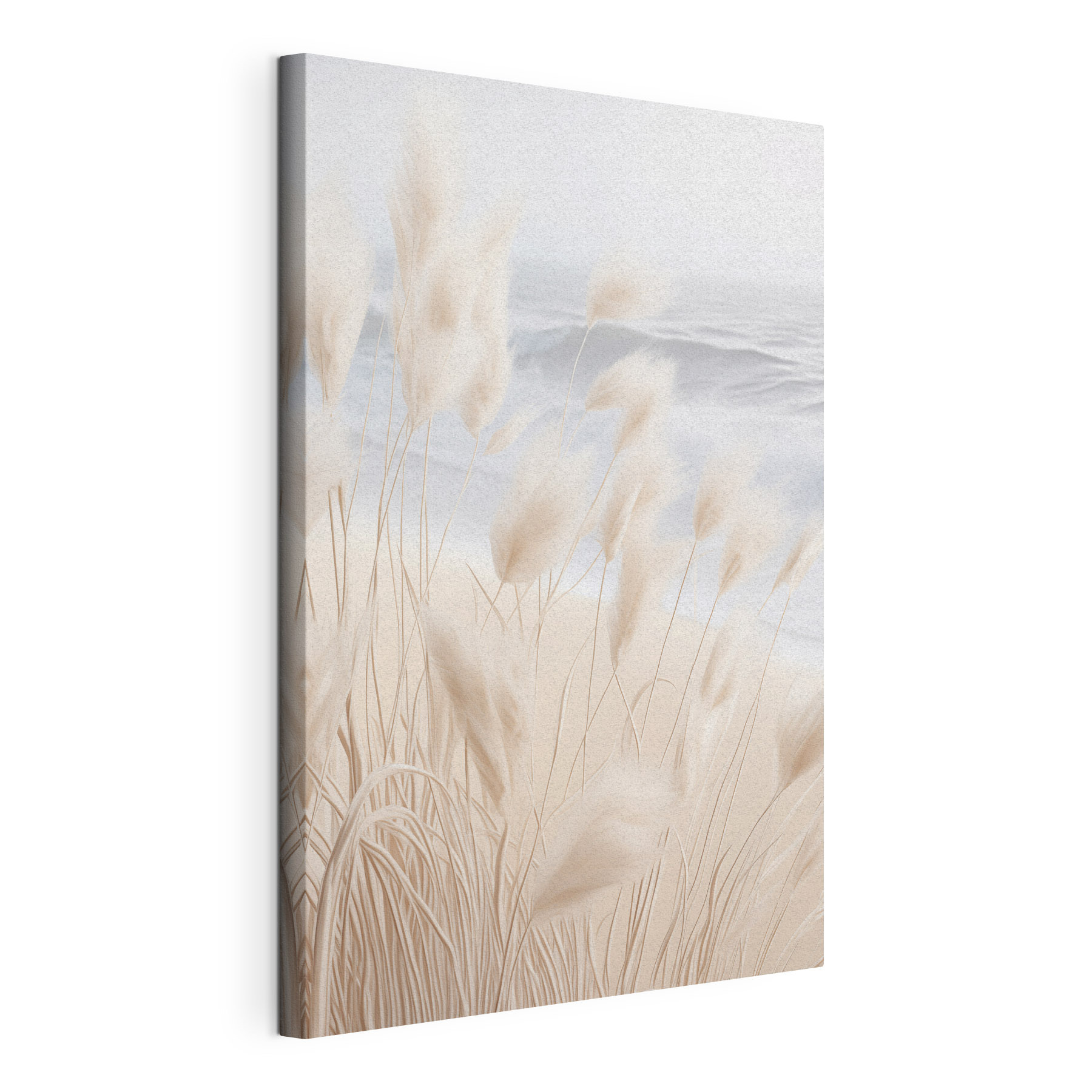 Gentle waves kiss the sandy shore Gentle waves kiss the sandy shore