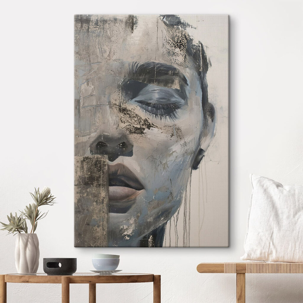 Painting of a man's face