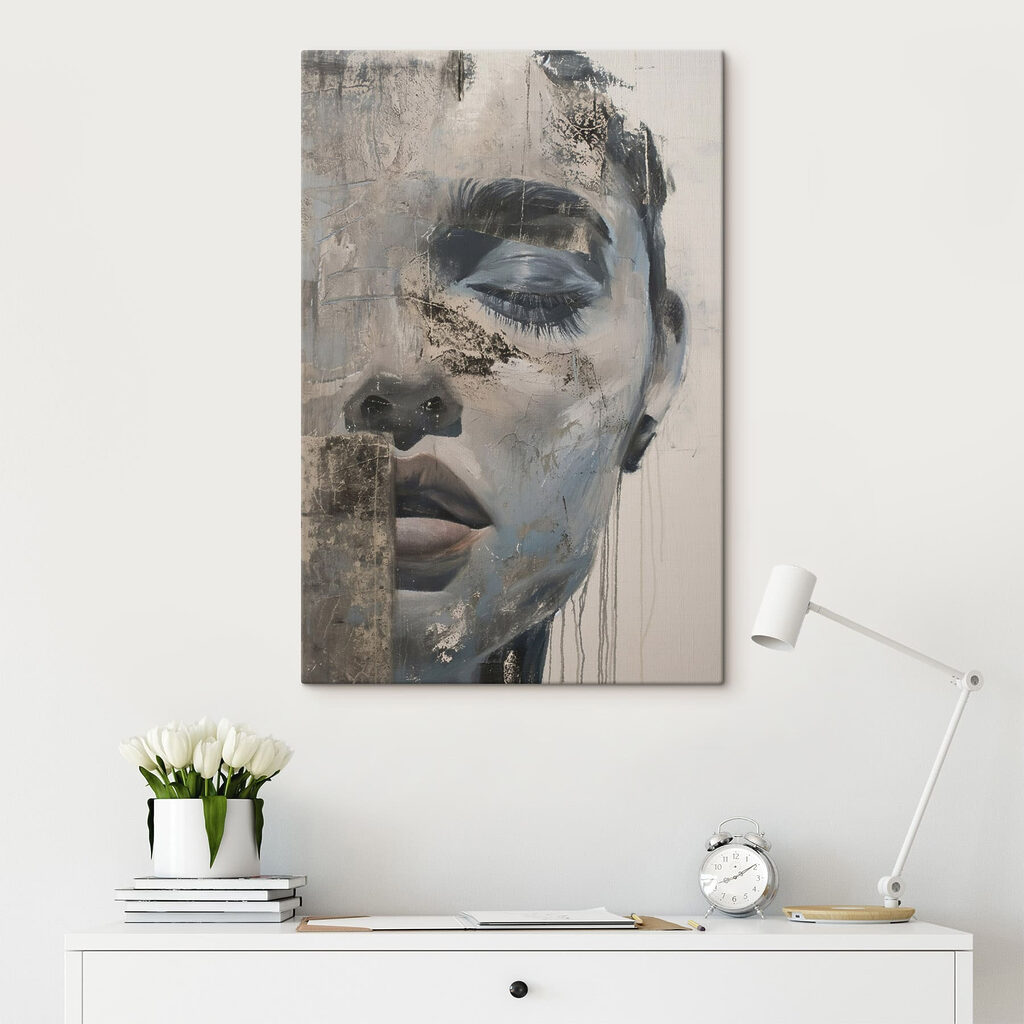 Painting of a man's face