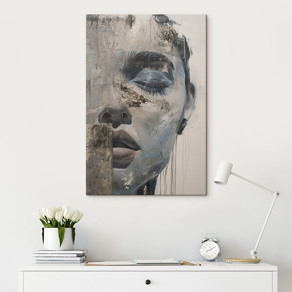 Painting of a man's face