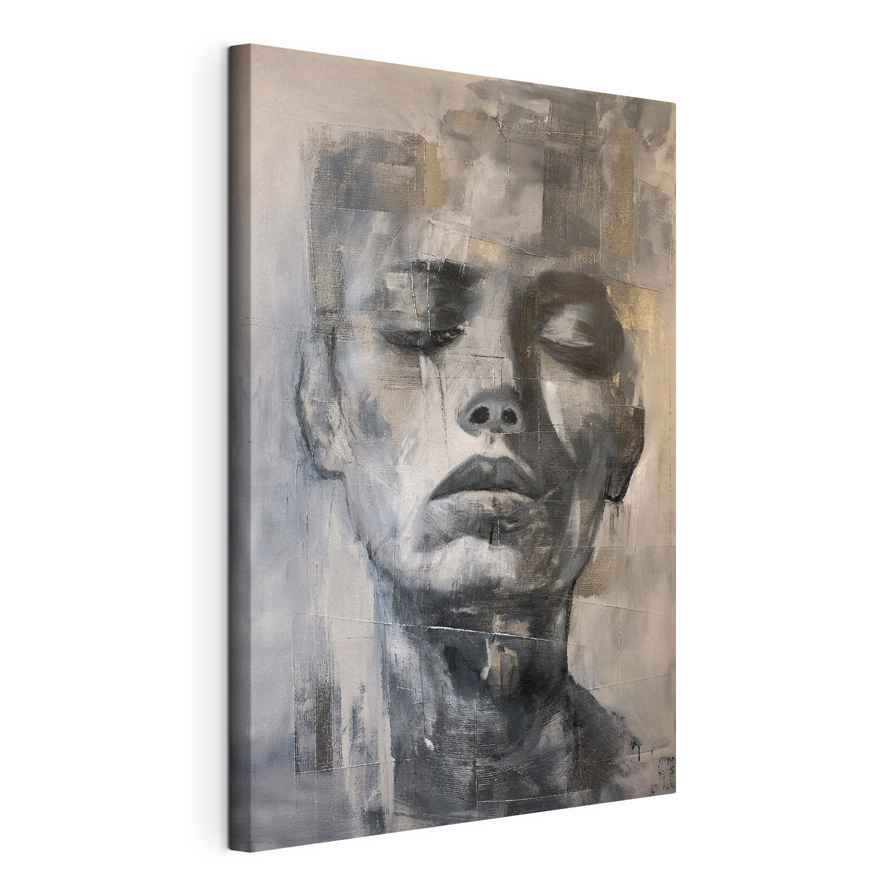 Painting of a woman's face Painting of a woman's face
