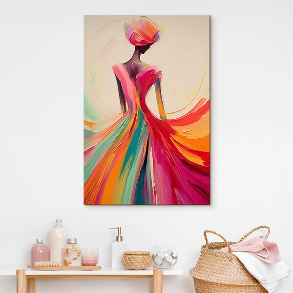 Painting of a woman in a dress