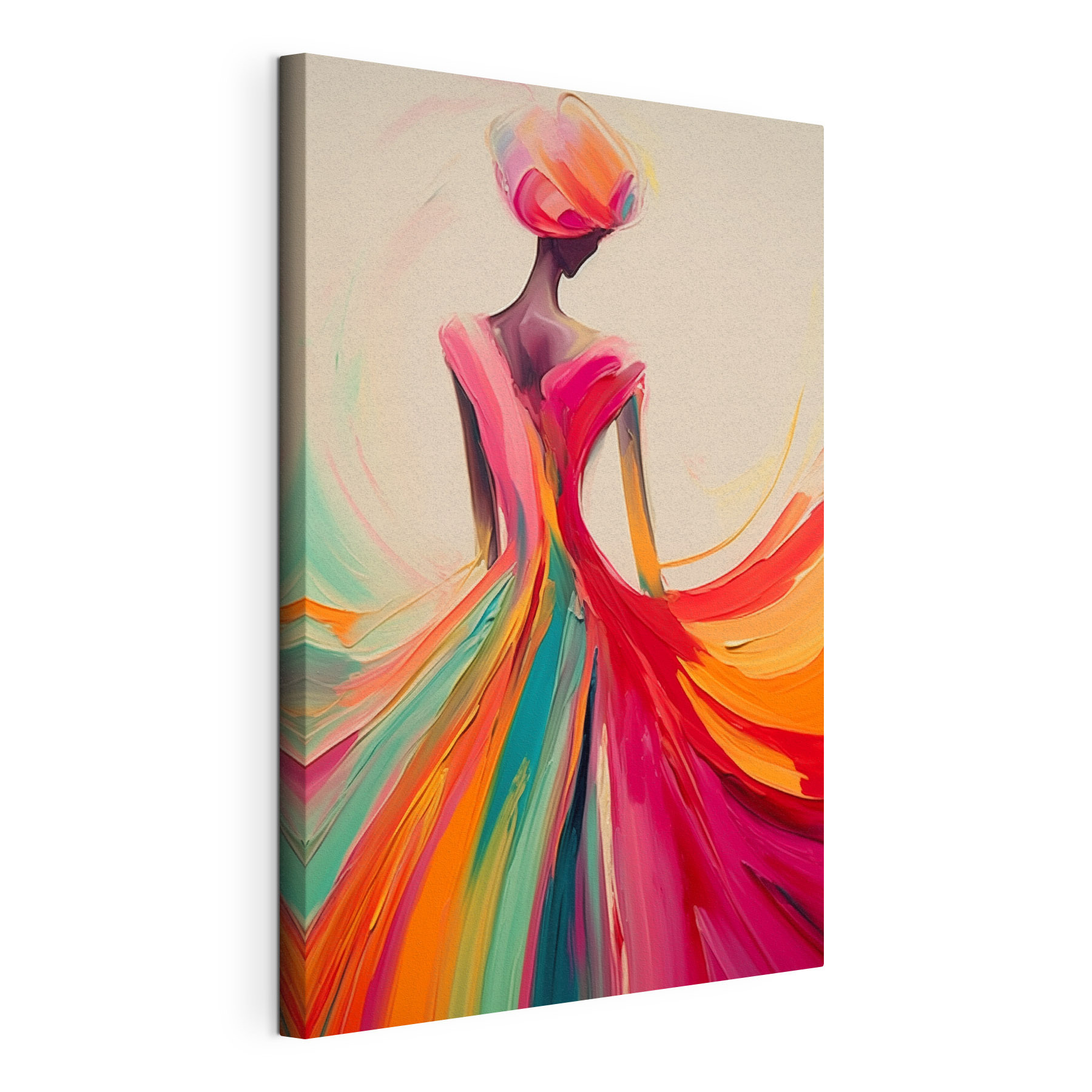 Painting of a woman in a dress