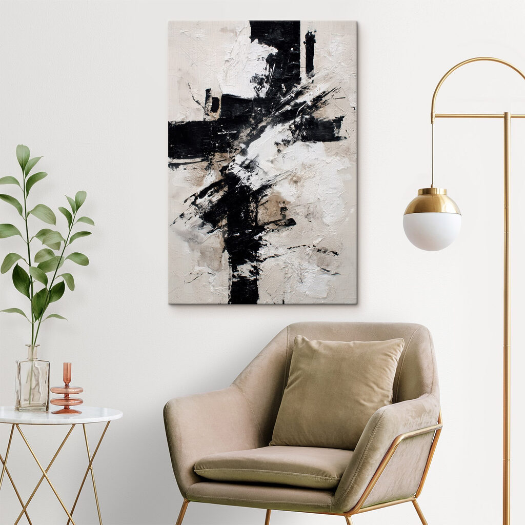 Black and white painting Black and white painting