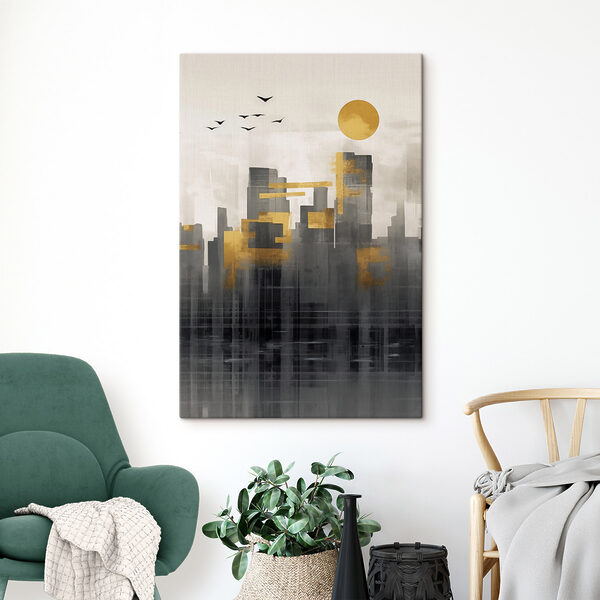 Картина Картина Картина, на якій зображено місто (Артикул: s47683)